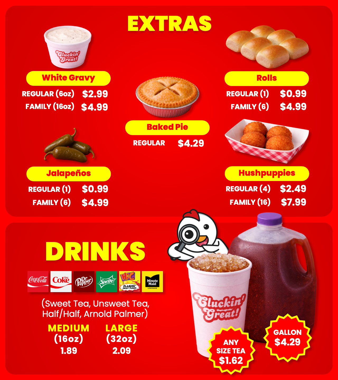 Drinks & Extras