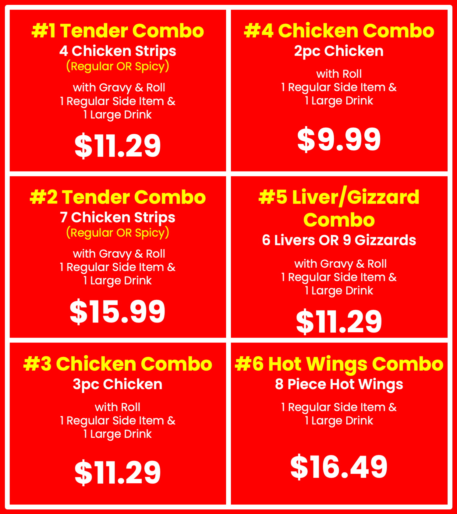 Menu item preview 1 - hand-breaded chicken