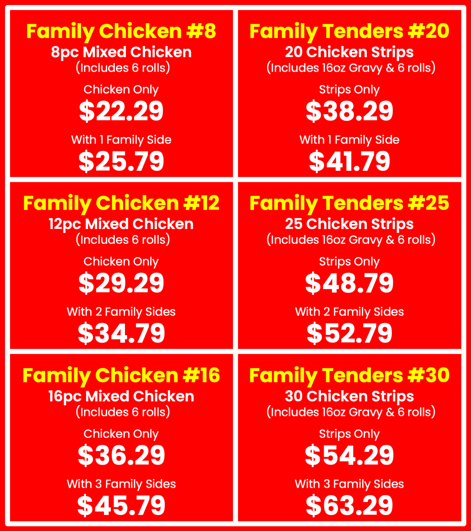 Menu item preview 2 - fresh sides